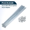 TUCKBOLD Bicycle Spokes Bike Wheel Spokes Silver Tone Nipple 1