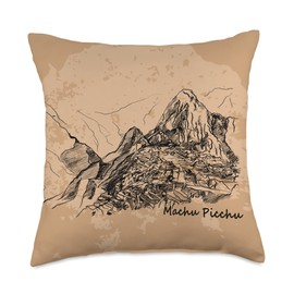 7 Wonders Of The World Machu Picchu Throw Pillow, 18x18, Multicolor