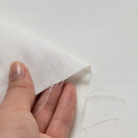 KIYOHARA #6200C-1 Sheeting Fabric, 35.0 inches (89 cm) x 3.3 ft (1 m) Cut Col.555 Off-White