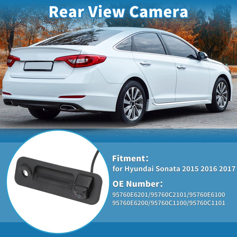 HOPESPANNER Trunk Tailgate Handle Rear View Camera for Hyundai Sonata