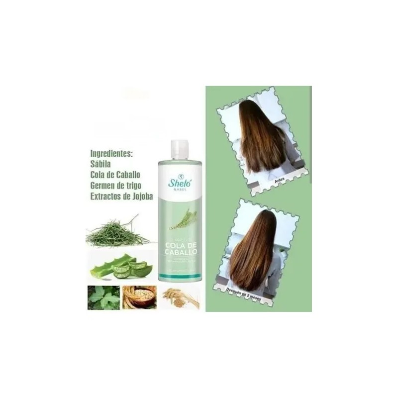 Shampoo Sheló Nabel Cola De Caballo 2 Pack