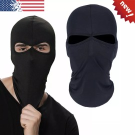 Unbranded 2 Hole Balaclava Full Face Mask Beanie Ski Sun Hood Motorcycle Cycling Outdoor
