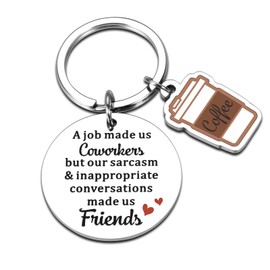 Cool Gifts for Coworkers, Employee Christmas Gifts, Work Bestie Gifts for Women, Retirement Going Away Gifts for Women, Employee Appreciation Gifts, Gifts for Female Coworkers, Friendship Keychain