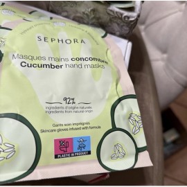 Sephora 3 NEW SEPHORA collection hand mask CUCUMBER hydrating & protecting