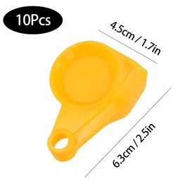Naseom Dust Cap, Pack of 10 Dust Cap for Clutch Head, Replacement Cap for Truck Tractor (5 x Yellow & 5 x Red)