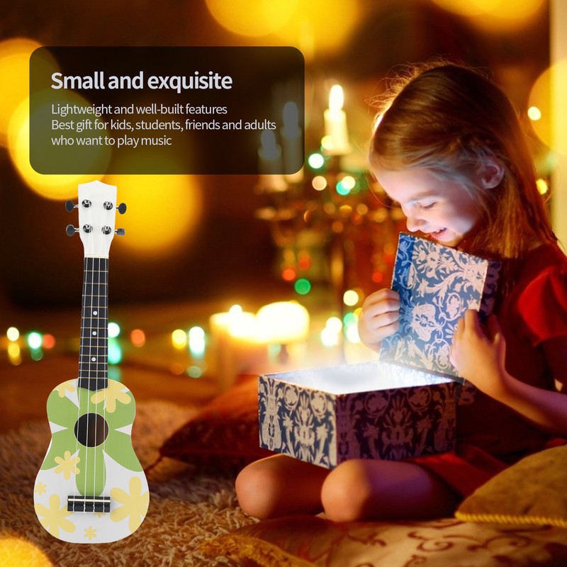 Ukulele Hawaiian 4‑String Guitar for Beginners Kid Adult Student Instrument