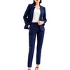 Marycrafts Women's Professional Stand Up Collar Blazer Pant Suits 2