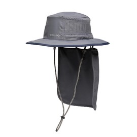 MISSION Cooling Day Venture Hat, Iron Gate - Convertible Bucket Hat with Removable Nape - Lightweight & Durable - Cools Up to 2 Hours - UPF 50 Sun Protection - Machine Washable