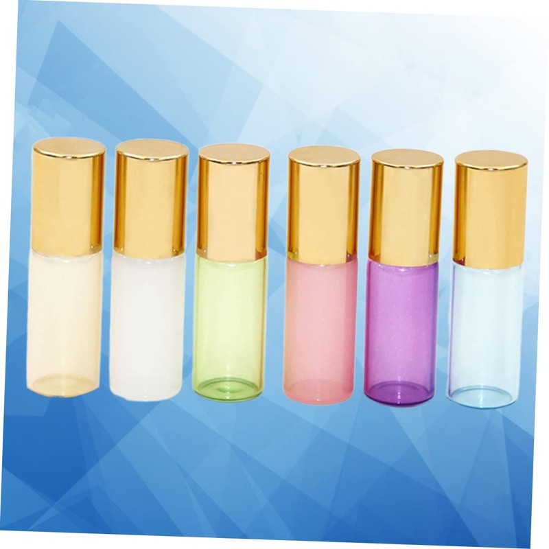 Minkissy 6pcs Roll Bottle Essential Oil Bottle Subpackaging Portable Empty