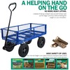 Heavy Duty Steel Garden Cart with Removable Mesh Sides, 550Lb