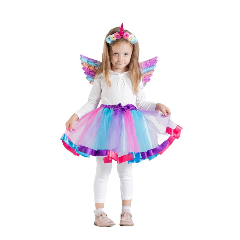 Ciao - Moonshine Unicorn Disguise Kit (Tutu Skirt, Wings, Tiara
