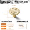 Yagman 10 Pack Kitchen Cabinet Knobs Round Sunflower Dresser Knob