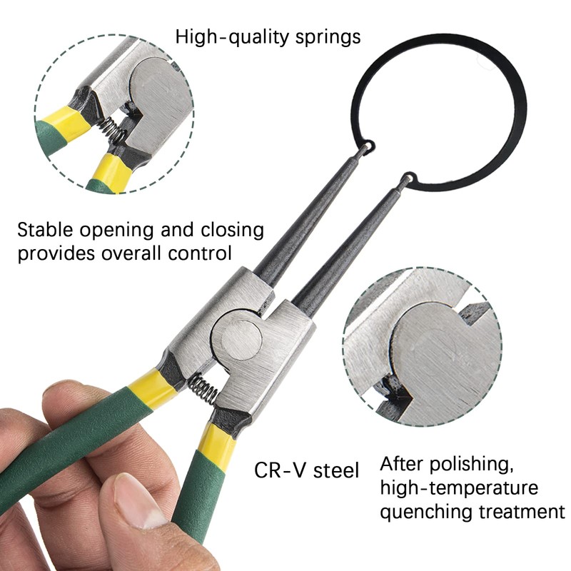 4 PCS Snap Ring Pliers Set, Heavy Duty Circlip Pliers