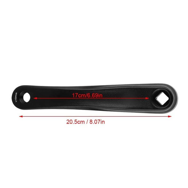 BOROCO 170 mm Bicycle Aluminium Alloy Left Single Chain Crank