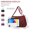 WITERY Crossboby Bags for Women Waterproof Multi-Pocket Nylon Crossboby Purse