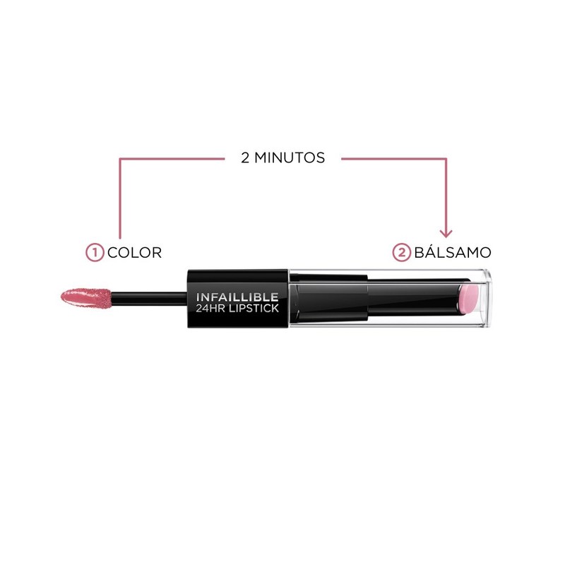L'Oréal Paris Infallible Pro Last 2 Step Lipstick, Berry Chic,