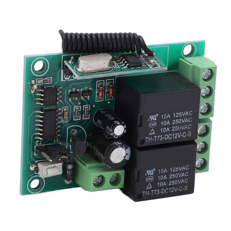 Wireless Relay Remote Control Kit DC12V 75ft Range Universal Transmitter