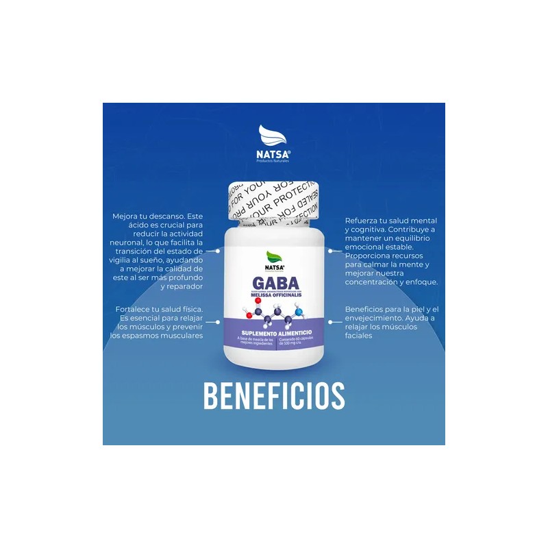 Gaba 60 Cápsulas, Premium Quality