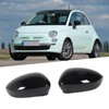 2 Pcs Door Side Rearview Mirror Cover Cap Left Right