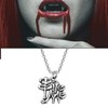 CHOORO Bite Me Charm Collar/Pendientes Bite Me Vampiro Charm Joyería