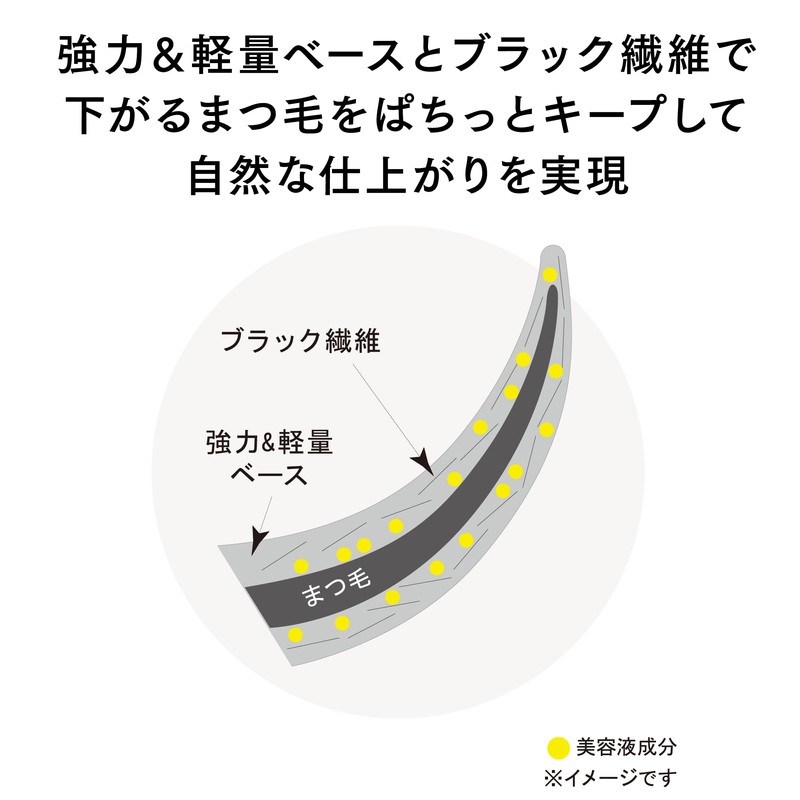 ettusais(エテュセ) Eye Edition Mascara Base, Waterproof Transparent Black Liquid, 6g