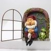 Mini Garden Resin Crafts Decoration Gnome Window Sleeping Garden Sculpture