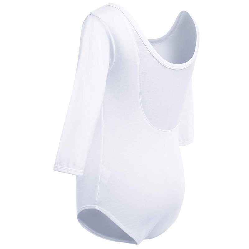 Soudittur Body Danza Bambina Balletto Body Leotards Costumi Cotone 3/4