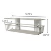 Command Shower Caddy / Bath Caddy, Satin Nickel, Damage-Free