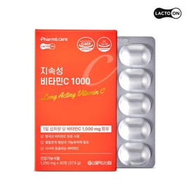 서울약사신협 1개월분 락토온 지속성 비타민C 1000mg 30정 1박스 /공복에도 Seoul Pharmacists Cooperative 1 Month Supply Lacton Sustained Release Vitamin C 1000mg 30 Tablets 1 Box / Even on an Empty Stomach