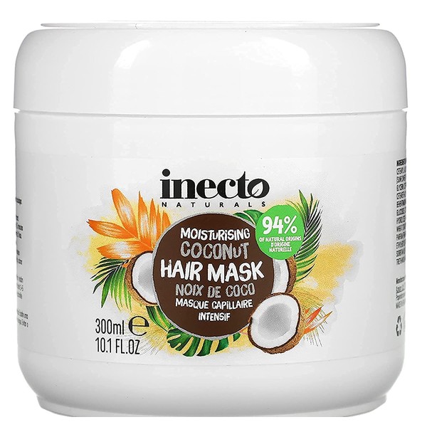 Coconut Oil Hair Mask by Inecto – Hydrating Treatment for Dry Damaged Hair