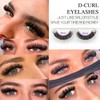 10Pairs 3d Russian, D Curl Lash Strips, 15mm Wispy Fake