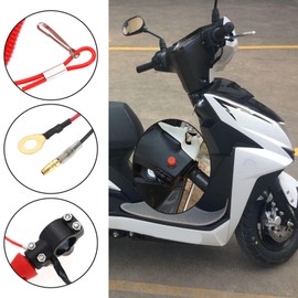 Create idea 2-Wire Universal Kill Switch Button Lanyard Isolator Switch Compatible with Pocket Bikes Mini Off-Road Bikes, Red