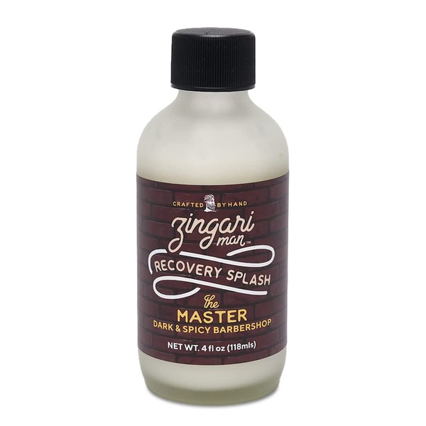 Zingari Man - The Master Recovery Splash - Men's Skin Care After-Shave Products - Moisturize and Hydrate Your Face - Features a Blend of Esters and Soothing Oils - Sensitive Shaving Treatment - 4oz Bottle