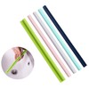 Reusable Silicone Drinking Straws Openable & Washable Silicone Straws Easy