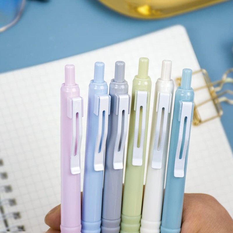 COLNK Black Fine Retractable Gel Ink Rollerball Pens 0.5mm Comfortable
