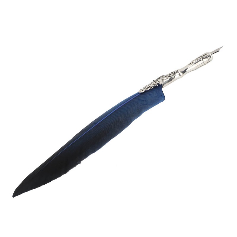 Vintage Retro Feather Dip Pen Alloy Nibs Calligraphy Writing Pen
