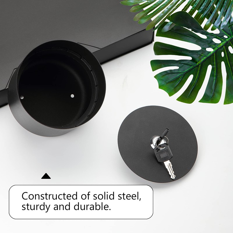 Younion Flower Pot Diversion Safe with Key Lock, Secret Stash