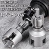 Integrated Internal & External Pipe Threading Tool with 1/2'' &