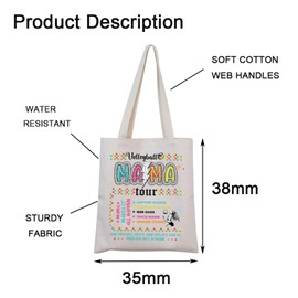 Volleyball Mom Gift Volleyball Gift Volleyball Mama Tour Tote Bag for Volleyball Coach (Volleyball Mama Tour)