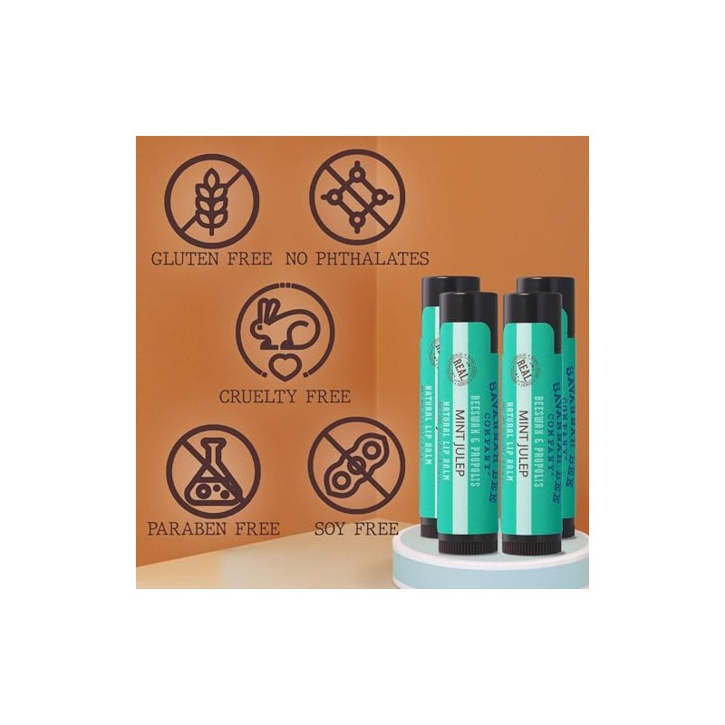 Savannah Bee Company Mint Julep Lip Balm, 0.15 onzas (paquete
