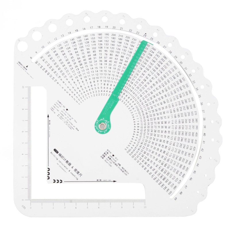 Knitting Ruler Knitting Gauge Measuring Tool Multifunctional Accurate Knitting Stitch