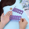PH PandaHall 2-Pack Purple Acrylic Micro Locs Sizing Tool Knitting