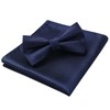 Enlision Men's Bow Tie with Pocket Square - Bow Ties