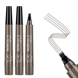 AWCCXMYM 3PCS Gray Brown Eyebrow Pencil Eyebrow Pen - Waterproof Microblading Eyebrow Pen,Long Lasting,Easily Create Natural Eyebrow Makeup