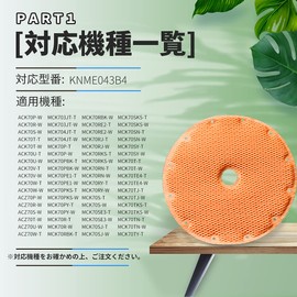 J&Q [KNME043B4] Humidification Filter, Replacement Filter for Air Purifier, 1 Piece