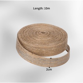 SUSNUAN 10m Hessian Ribbon for Gift Wrapping Crafting, 2cm Wide Burlap Ribbon Jute Ribbon Gift Wrapping Ribbon for Christmas New Year Wedding Birthday Party Decorations