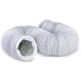 Blauberg UK BLAUFLEX COMBI/102/3 WHITE 3 Metre Long, Flexible Ducting, 4 Layer HVAC Ventilation Air Hose-for Grow Tents, Dryer Rooms, House Vent Register Lines