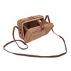 Healvian Square Rattan Crossbody Bag for Women Hand Woven Mini