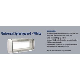 Dual Electronics SG3 Transparent Waterproof Marine Splashguard Radio Housing Unit Single DIN, White, 0 inches