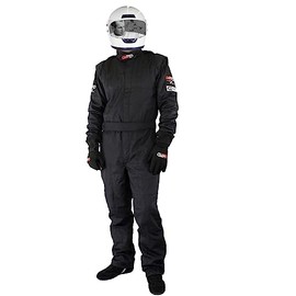 PROFOX-101 One-Piece Auto Racing Fire Suit SFI 3.2A/1 (Black, 2XL)